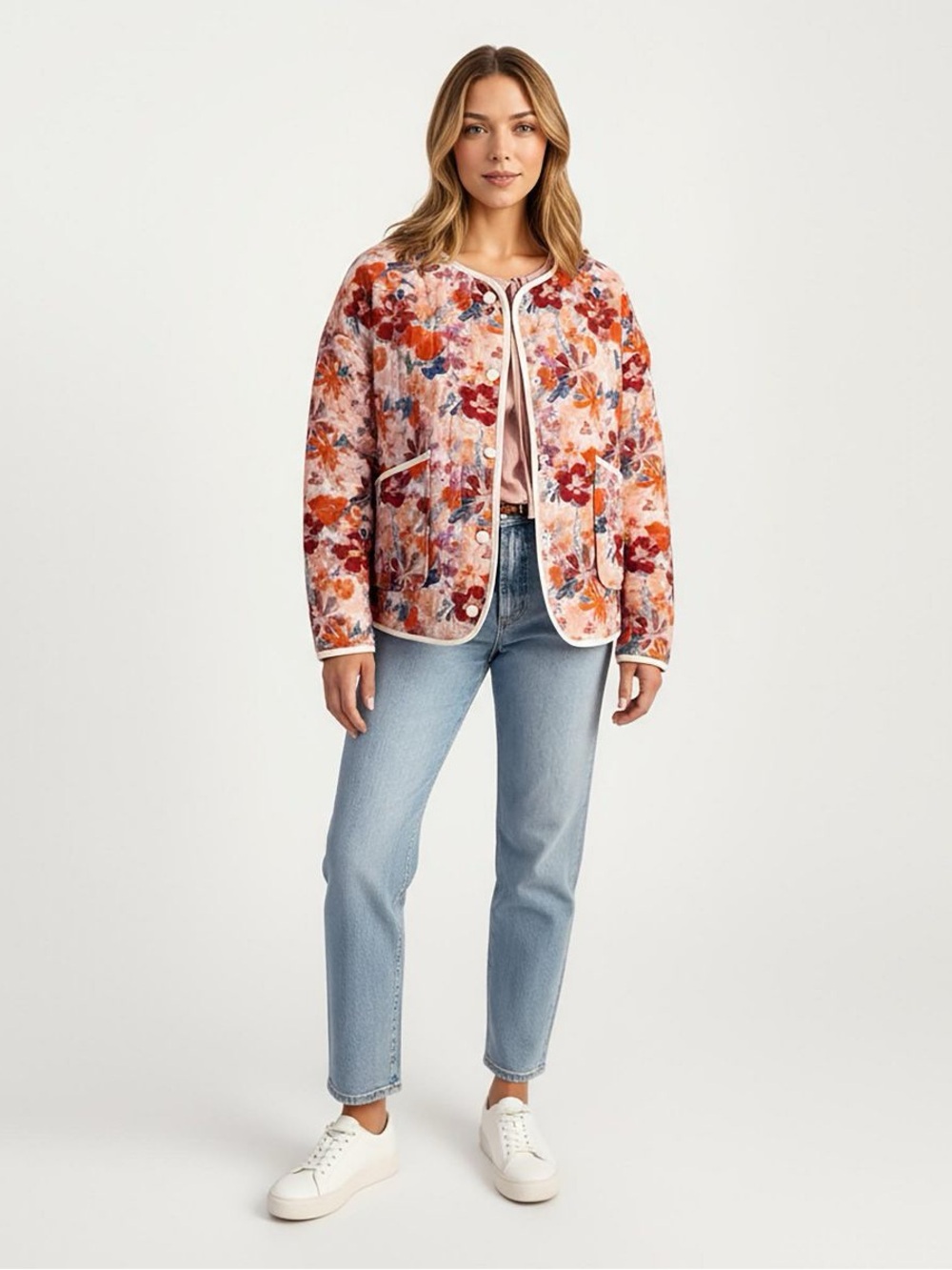 Anna-Kaci Floral Quilted Jacket - Picture 3 of 4
